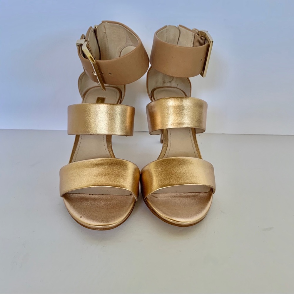 Louise Et Cie gold high heel sandals Sz 6M
